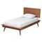 Baxton Studio Melora Mid-Century Modern Walnut Brown Finished Wood and Rattan Twin Size 5-Piece Bedroom Set 241-11178-11179-11298-11298-11299-11300-ZORO - alternate 3